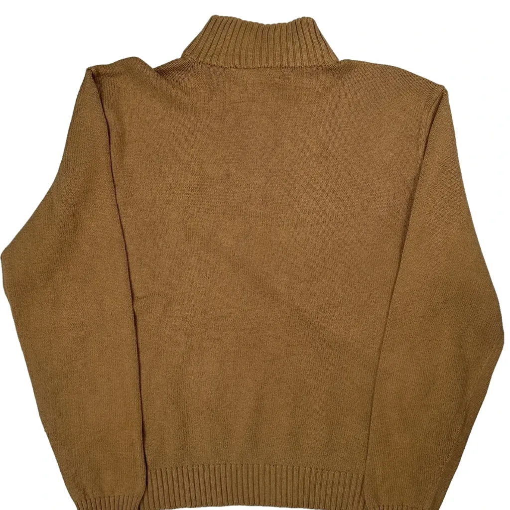 Polo By Ralph Lauren 1/4 Zip - XL Beige Cotton - Image 7