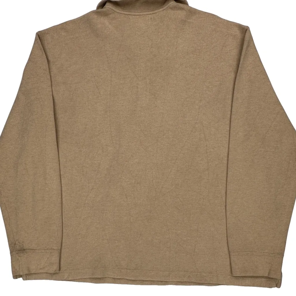 Polo By Ralph Lauren 1/4 Zip - 2XL Beige Cotton - Image 7