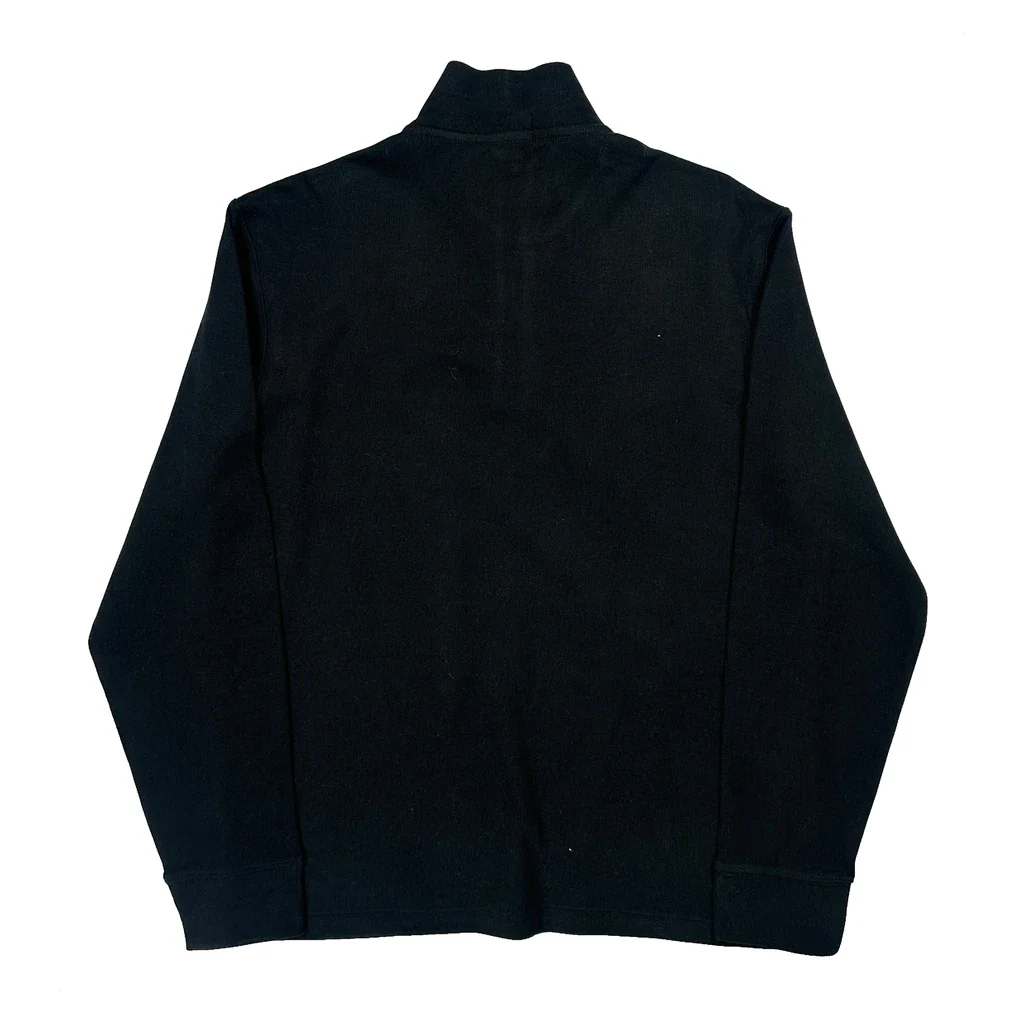 Polo By Ralph Lauren 1/4 Zip - Medium Black Cotton - Image 2