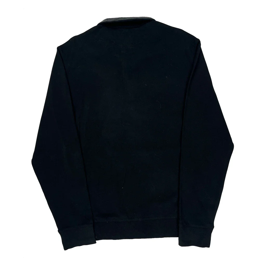 Polo By Ralph Lauren 1/4 Zip - Medium Black Cotton - Image 2