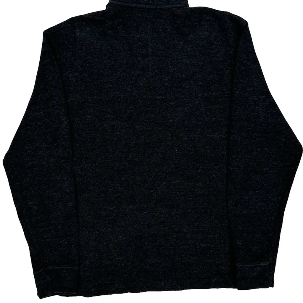 Polo By Ralph Lauren 1/4 Zip - Medium Black Cotton - Image 7