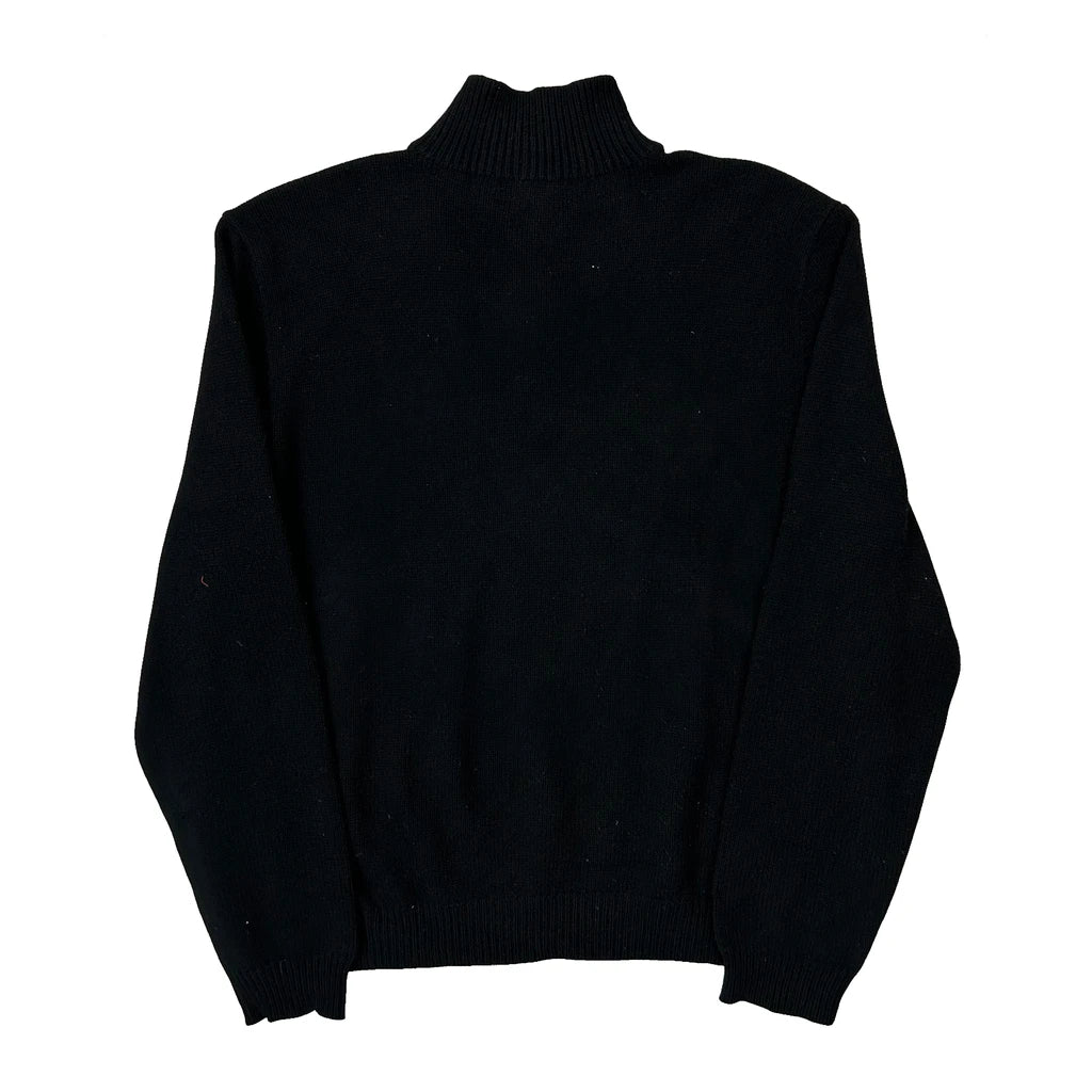 Polo By Ralph Lauren 1/4 Zip - XL Black Wool - Image 2