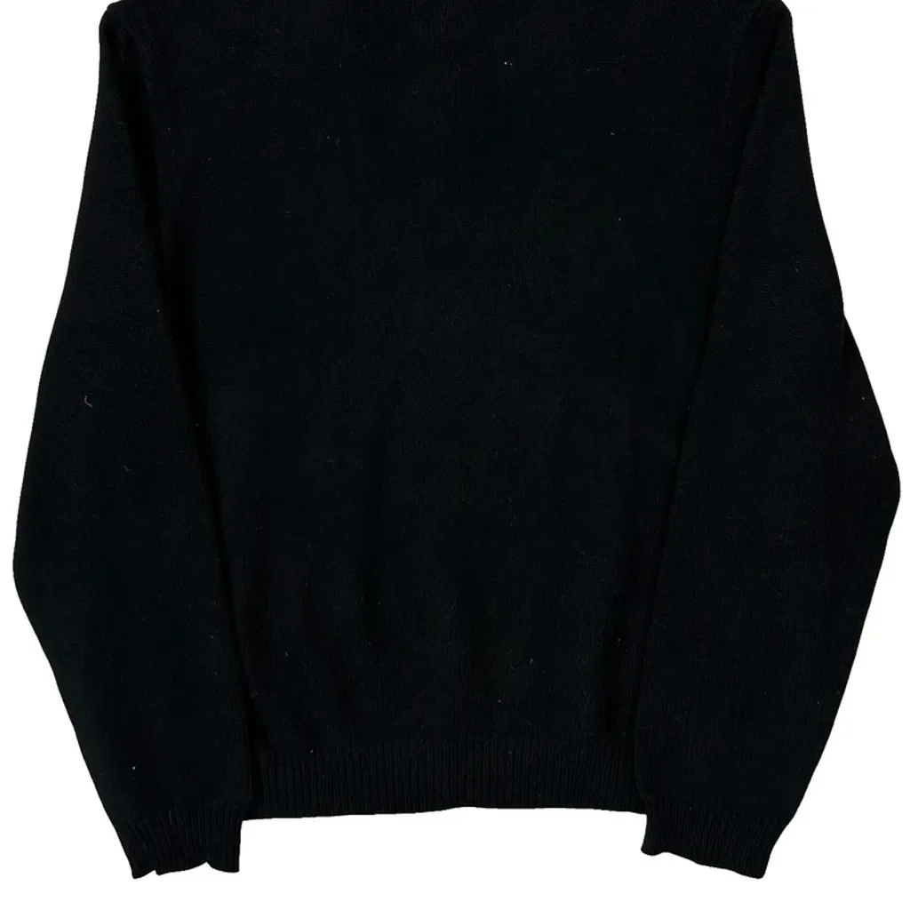 Polo By Ralph Lauren 1/4 Zip - XL Black Wool - Image 6