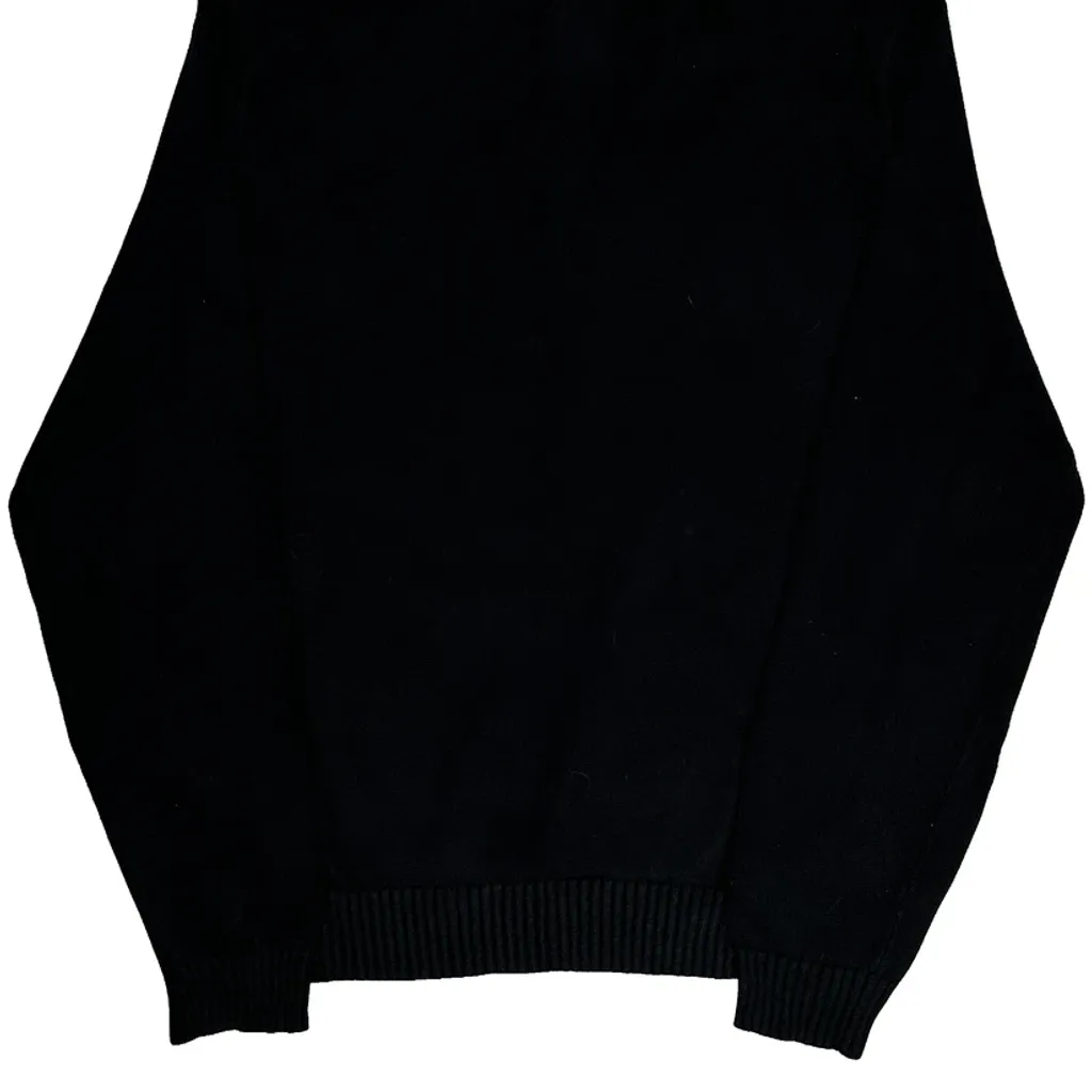 Polo By Ralph Lauren 1/4 Zip - XL Black Cotton - Image 7