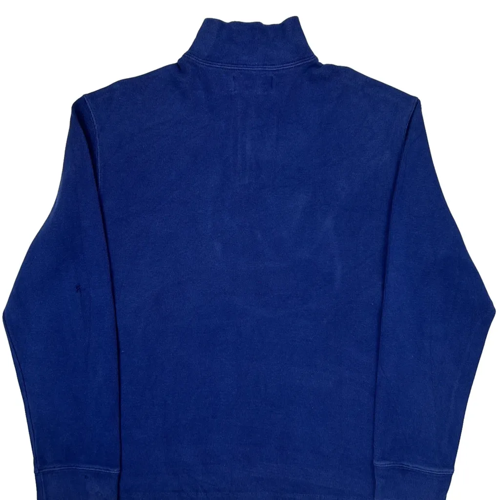 Polo By Ralph Lauren 1/4 Zip - Large Blue Cotton - Image 6