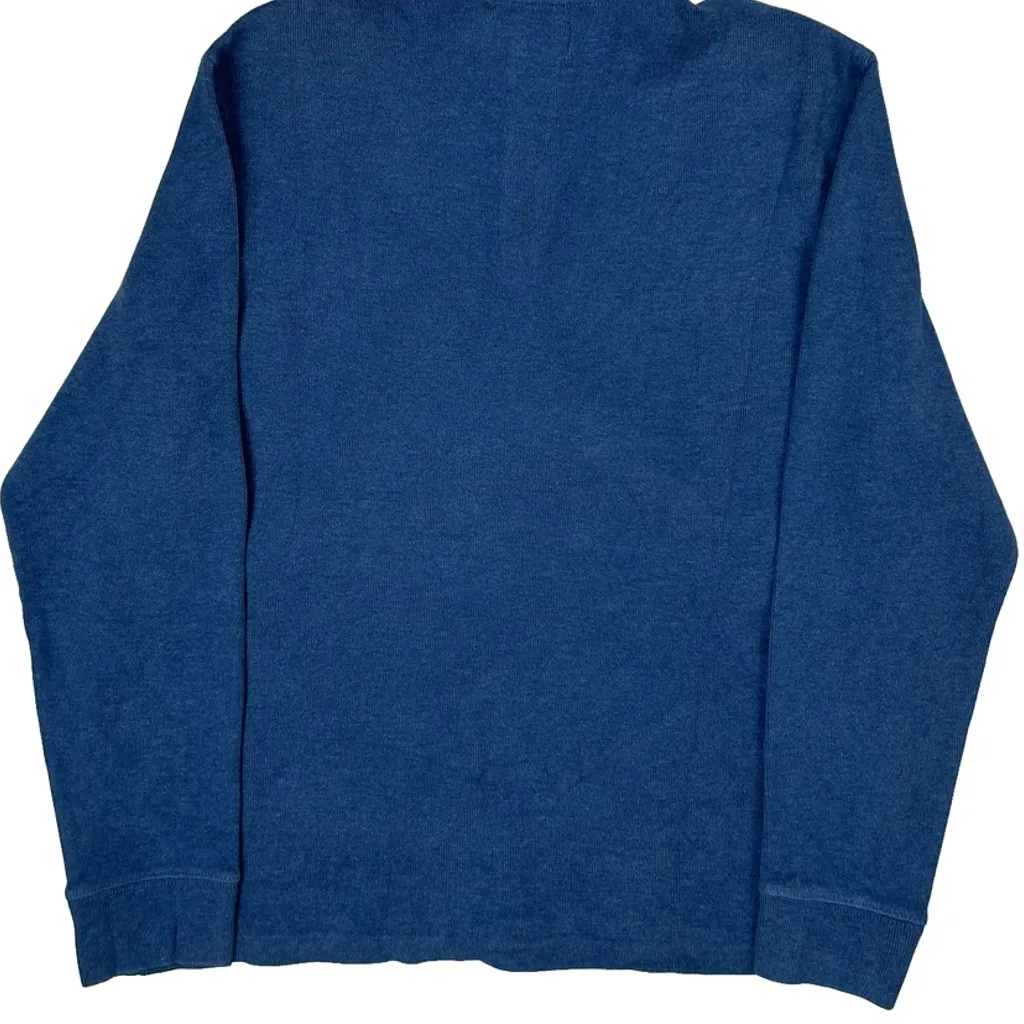 Polo By Ralph Lauren 1/4 Zip - Large Blue Cotton - Image 6