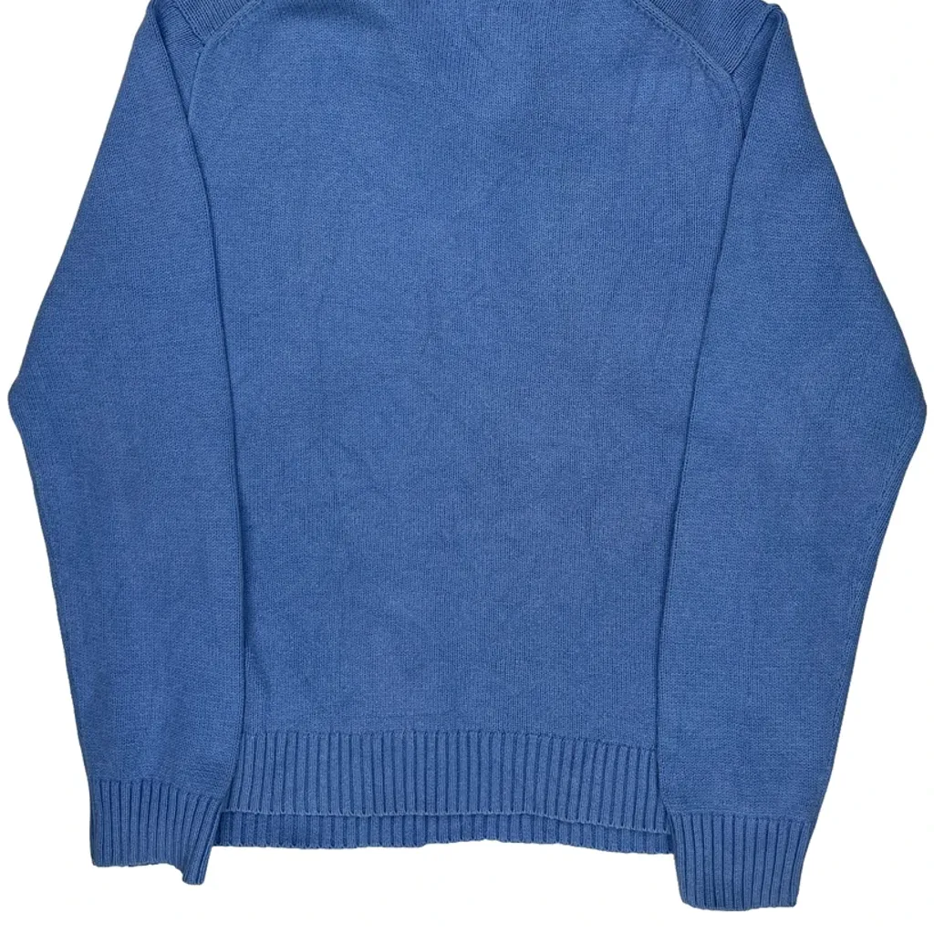Polo By Ralph Lauren 1/4 Zip - Large Blue Cotton - Image 7