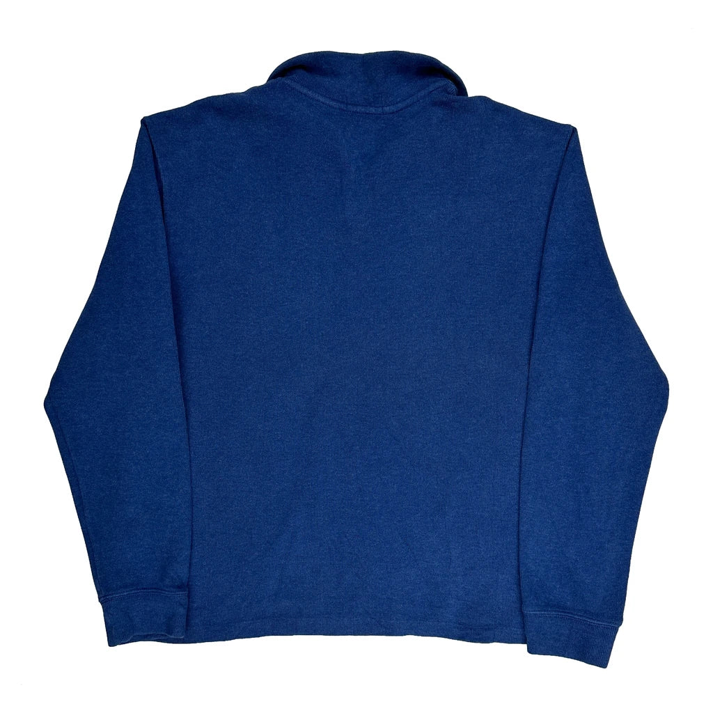Polo By Ralph Lauren 1/4 Zip - Large Blue Cotton - Image 2
