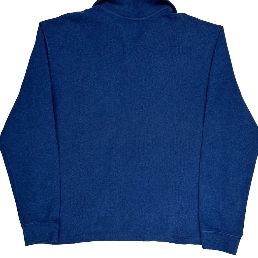 Polo By Ralph Lauren 1/4 Zip - Large Blue Cotton - Image 7