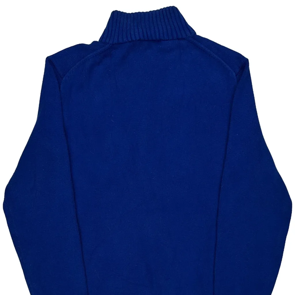 Polo By Ralph Lauren 1/4 Zip - Large Blue Cotton - Image 7