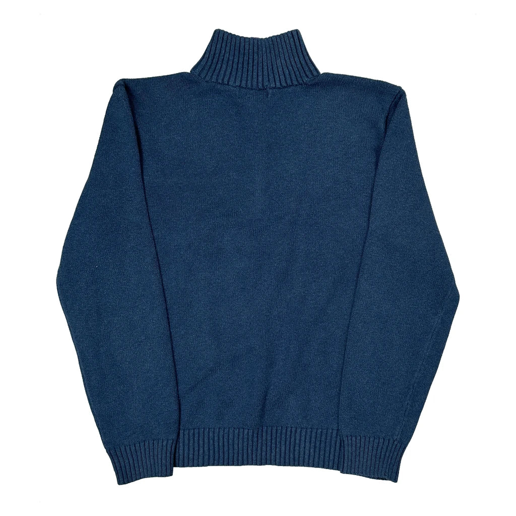 Polo By Ralph Lauren 1/4 Zip - Medium Blue Cotton - Image 2