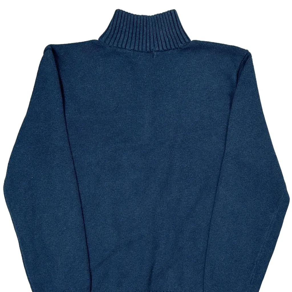 Polo By Ralph Lauren 1/4 Zip - Medium Blue Cotton - Image 7
