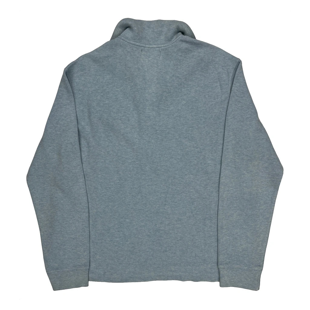 Polo By Ralph Lauren 1/4 Zip - Medium Blue Cotton - Image 2