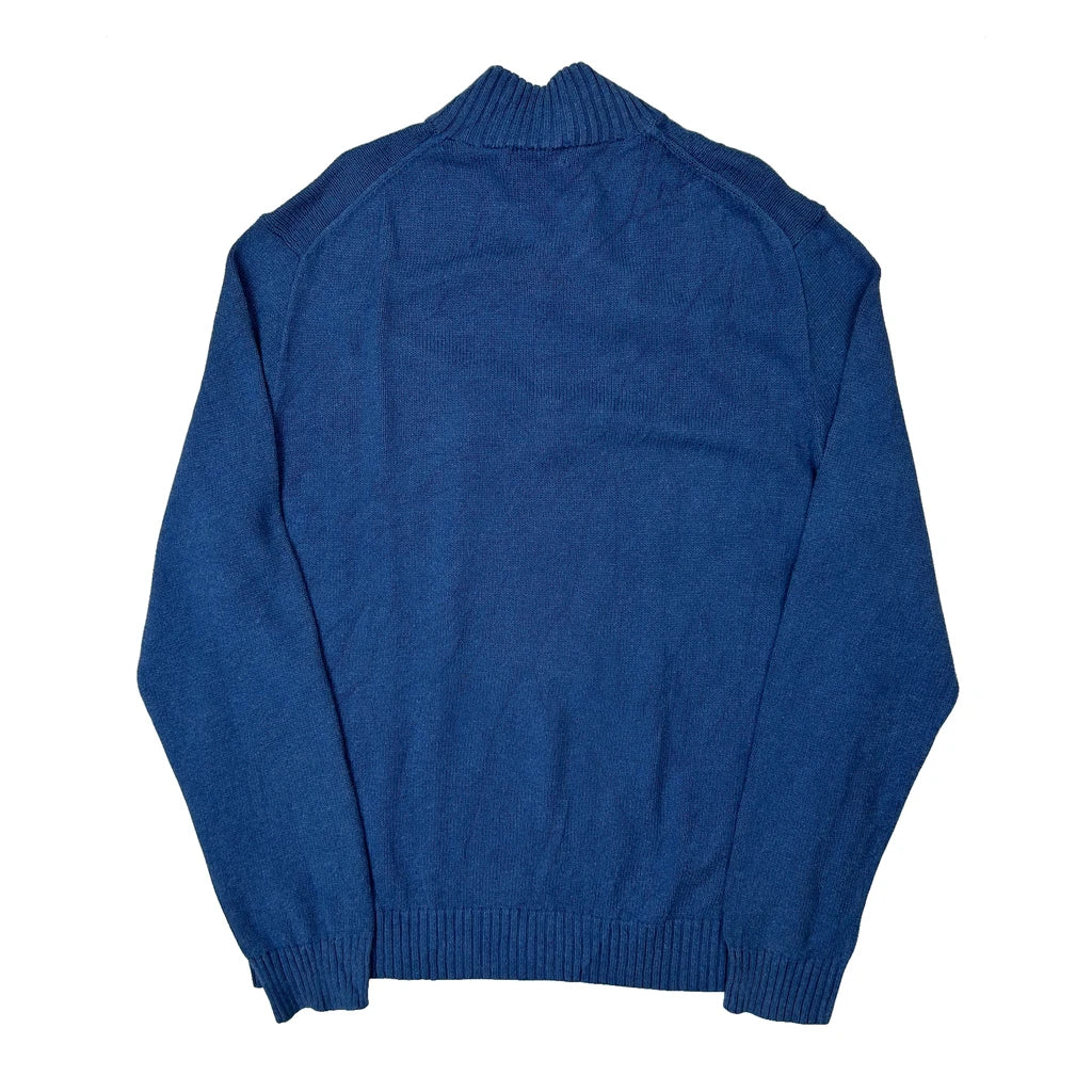 Polo By Ralph Lauren 1/4 Zip - XL Blue Cotton - Image 2