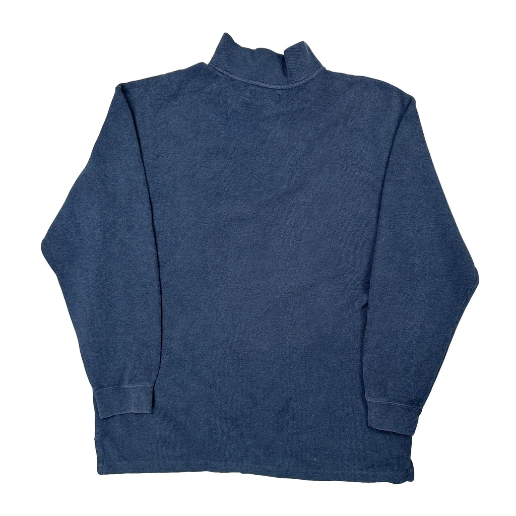 Polo By Ralph Lauren 1/4 Zip - XL Blue Cotton - Image 2