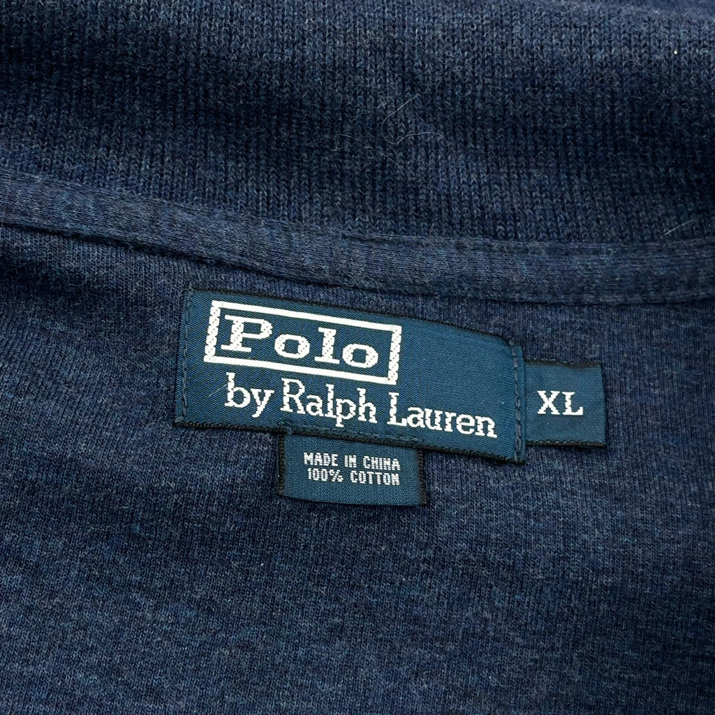 Polo By Ralph Lauren 1/4 Zip - XL Blue Cotton - Image 3