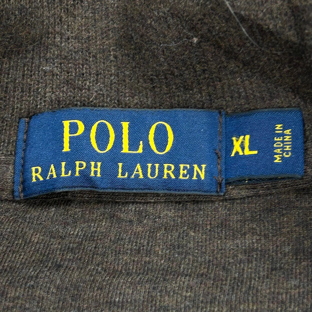 Polo By Ralph Lauren 1/4 Zip - XL Brown Wool Blend - Image 3