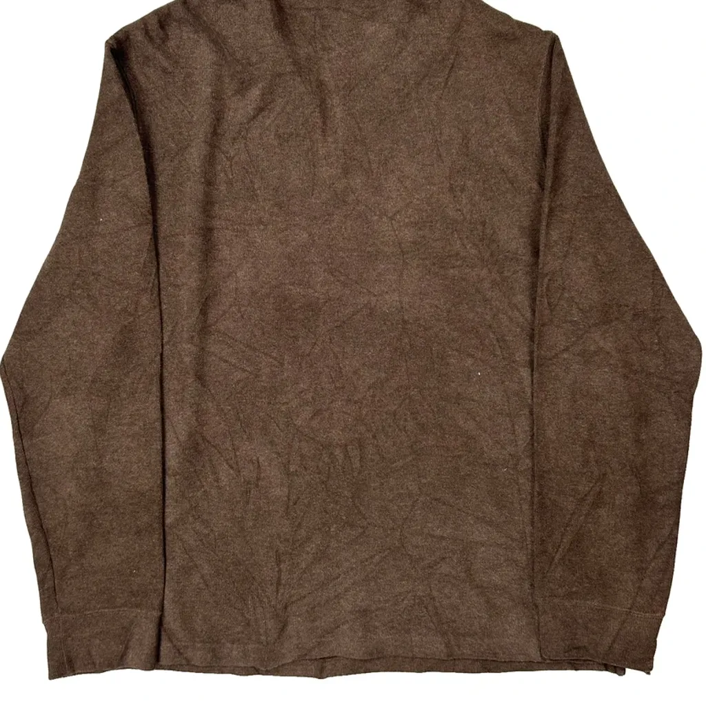 Polo By Ralph Lauren 1/4 Zip - XL Brown Wool Blend - Image 7