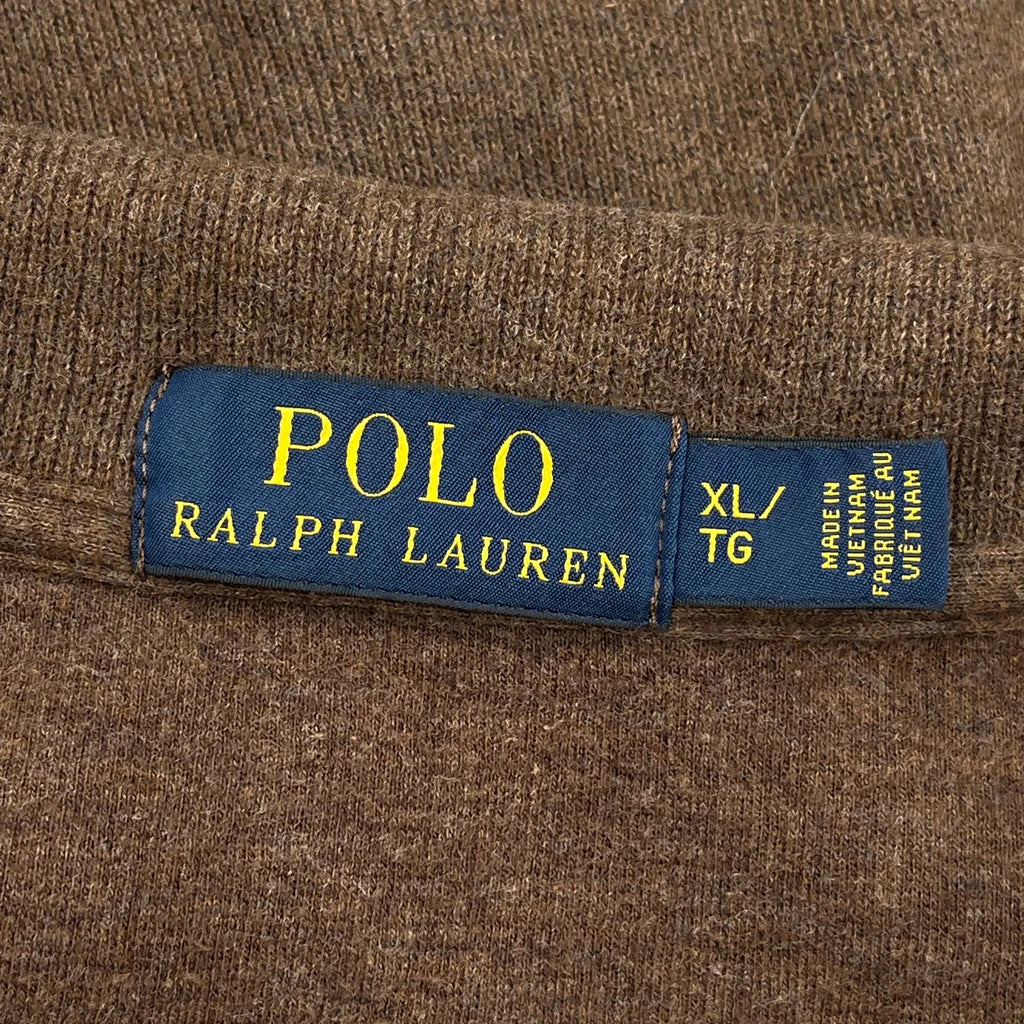 Polo By Ralph Lauren 1/4 Zip - XL Brown Cotton - Image 3