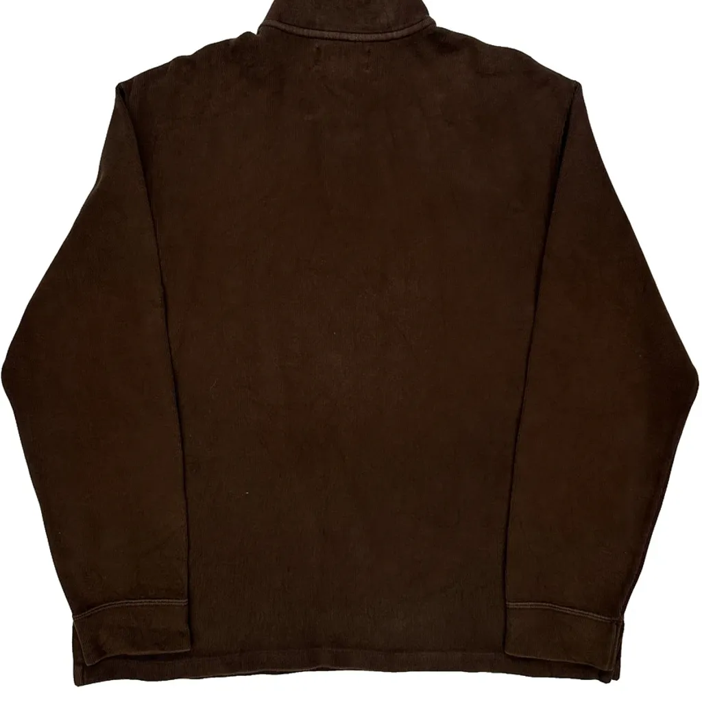 Polo By Ralph Lauren 1/4 Zip - XL Brown Cotton - Image 5