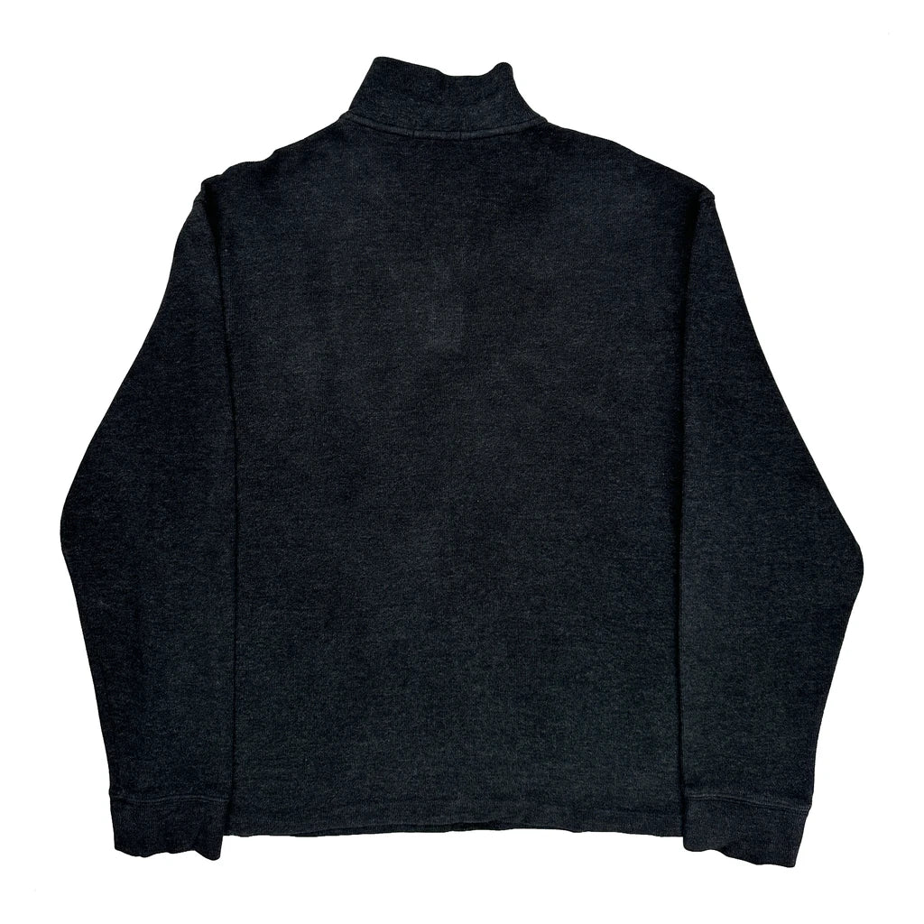 Polo By Ralph Lauren 1/4 Zip - Large Gray Cotton - Image 2