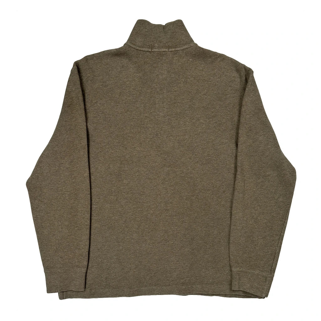 Polo By Ralph Lauren 1/4 Zip - Large Gray Cotton - Image 2