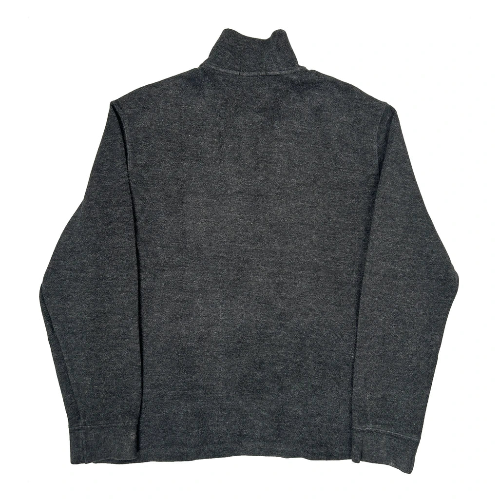 Polo By Ralph Lauren 1/4 Zip - Large Gray Cotton - Image 2