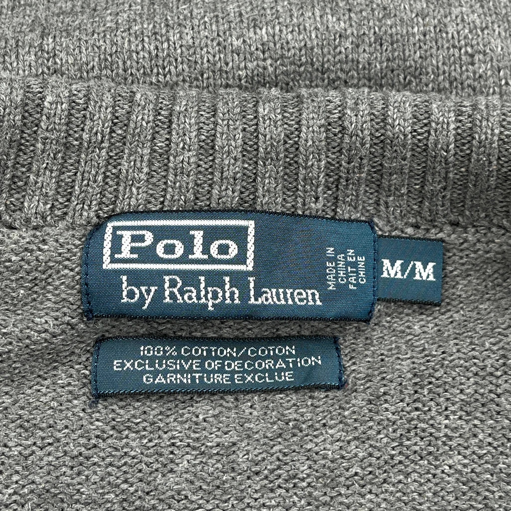 Polo By Ralph Lauren 1/4 Zip - Medium Gray Cotton - Image 3