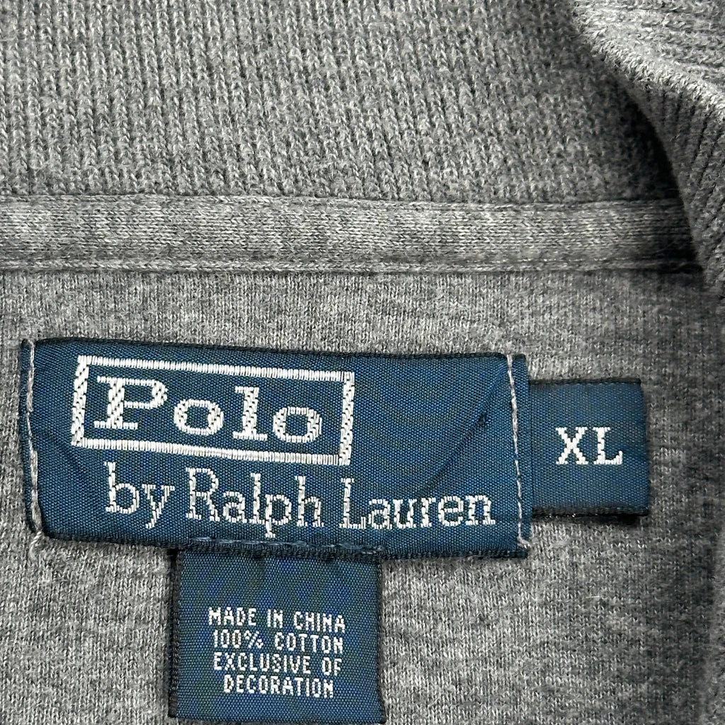 Polo By Ralph Lauren 1/4 Zip - XL Gray Cotton - Image 3
