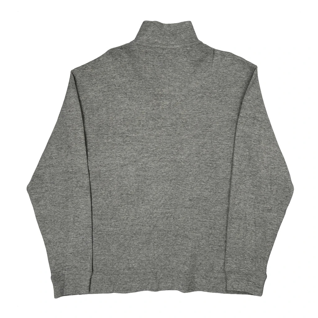 Polo By Ralph Lauren 1/4 Zip - XL Gray Cotton - Image 2