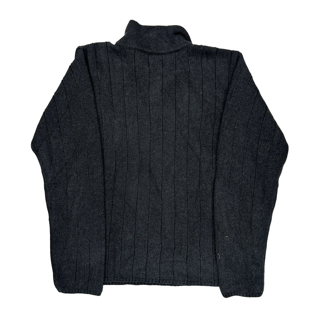 Polo By Ralph Lauren Striped 1/4 Zip - XL Gray Cotton - Image 2