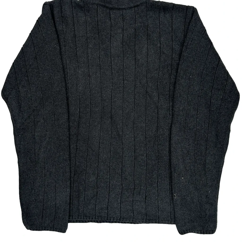 Polo By Ralph Lauren Striped 1/4 Zip - XL Gray Cotton - Image 6