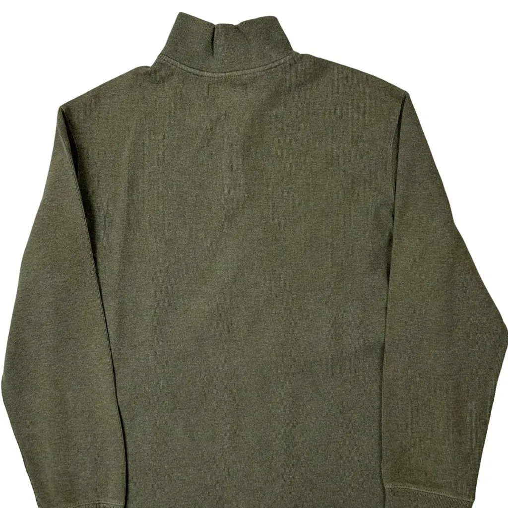 Polo By Ralph Lauren 1/4 Zip - Large Green Cotton - Image 6