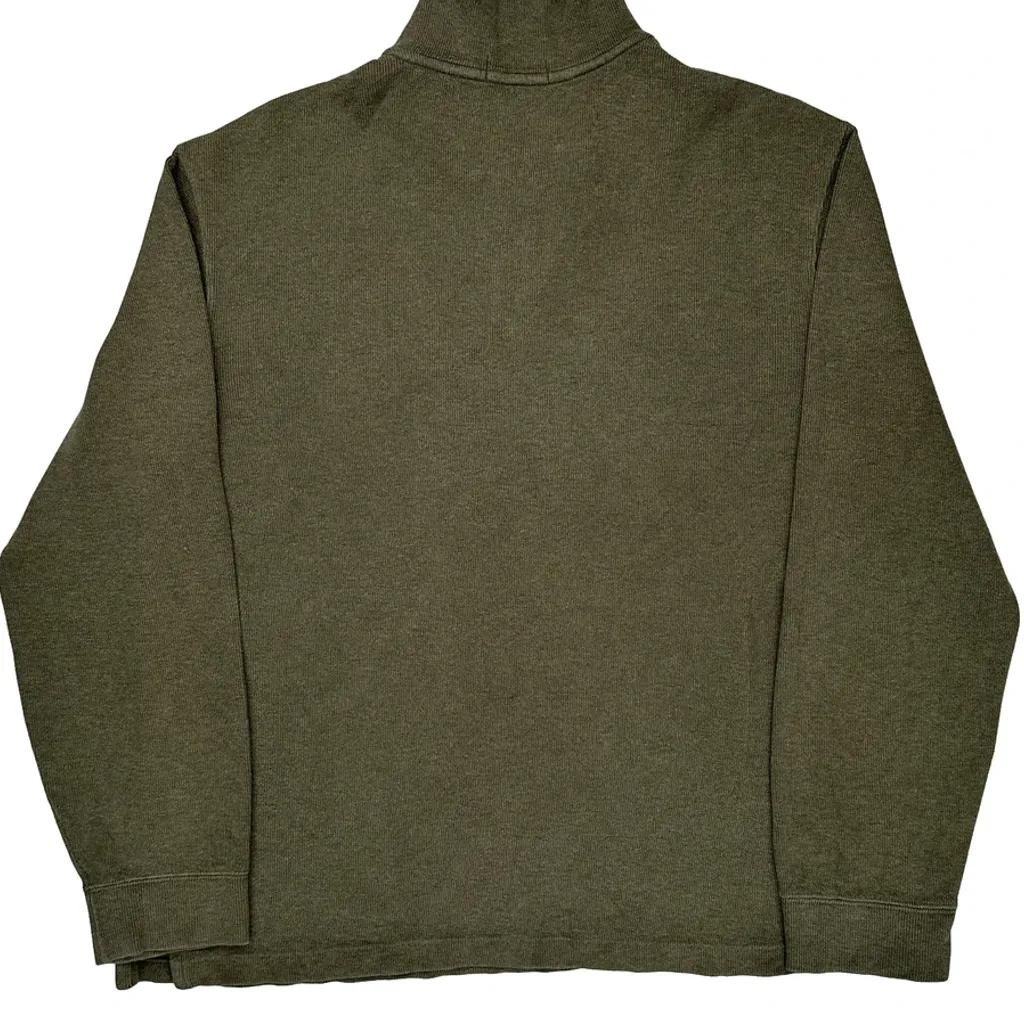 Polo By Ralph Lauren 1/4 Zip - Large Green Cotton - Image 7