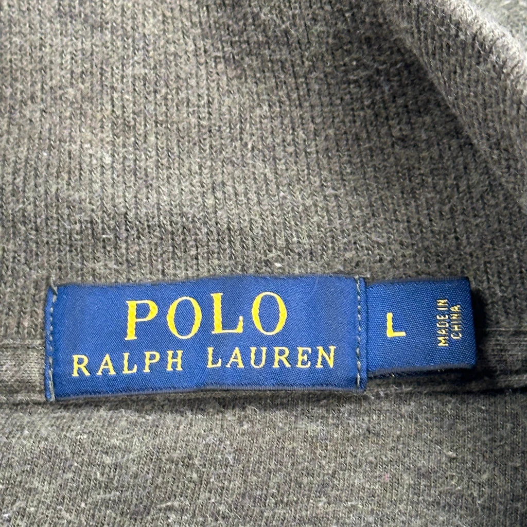 Polo By Ralph Lauren 1/4 Zip - Large Green Cotton - Image 3