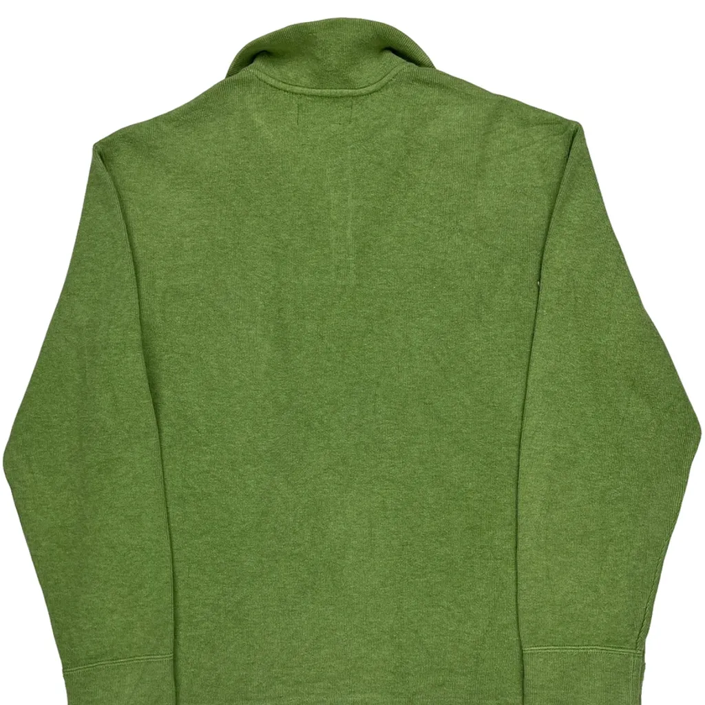 Polo By Ralph Lauren 1/4 Zip - Large Green Cotton - Image 6