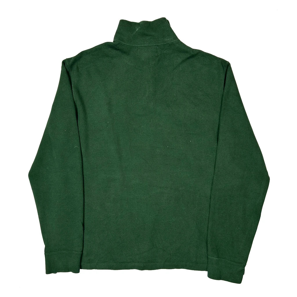 Polo By Ralph Lauren 1/4 Zip - Medium Green Cotton - Image 2