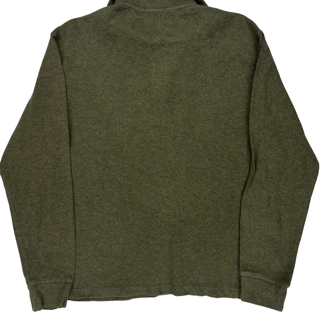 Polo By Ralph Lauren 1/4 Zip - Medium Green Cotton - Image 6