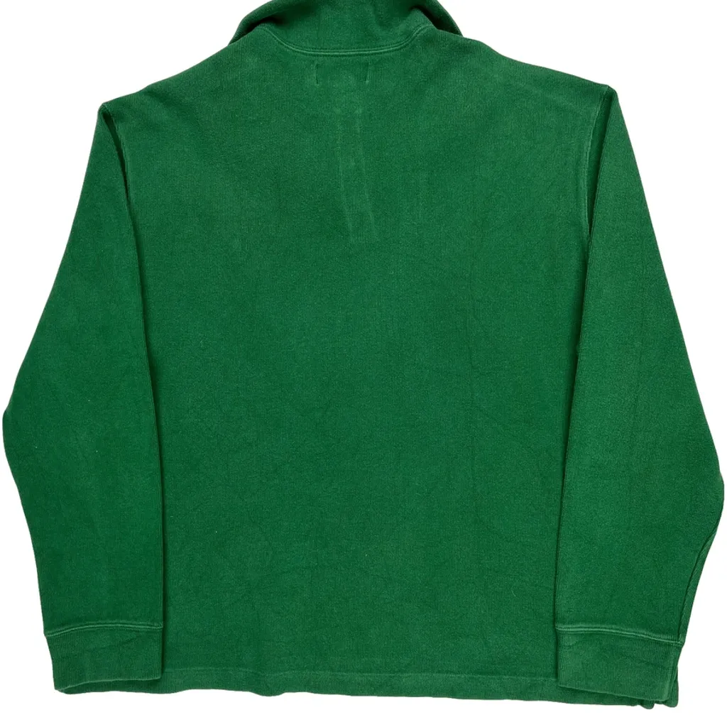 Polo By Ralph Lauren 1/4 Zip - XL Green Cotton - Image 7