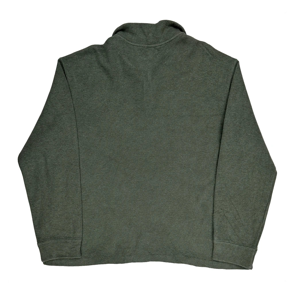 Polo By Ralph Lauren 1/4 Zip - XL Green Cotton - Image 2