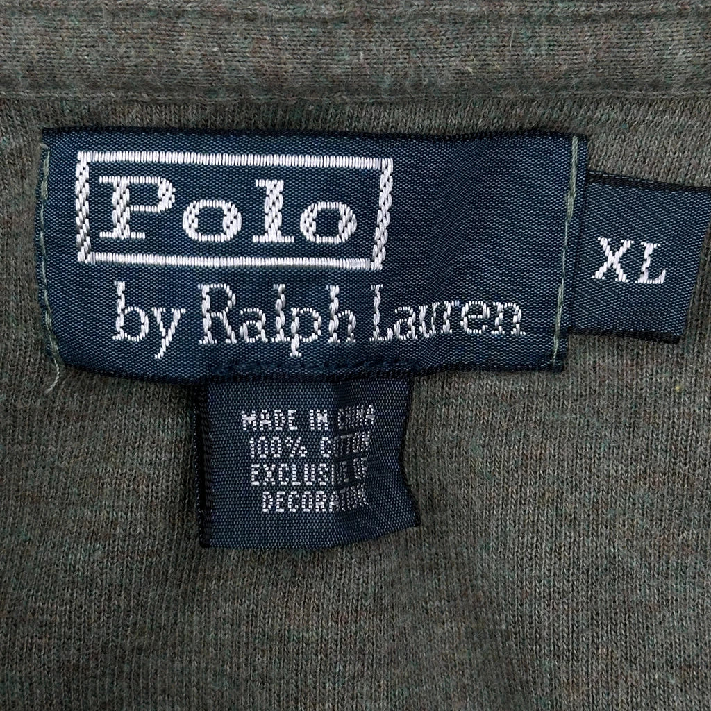 Polo By Ralph Lauren 1/4 Zip - XL Green Cotton - Image 3