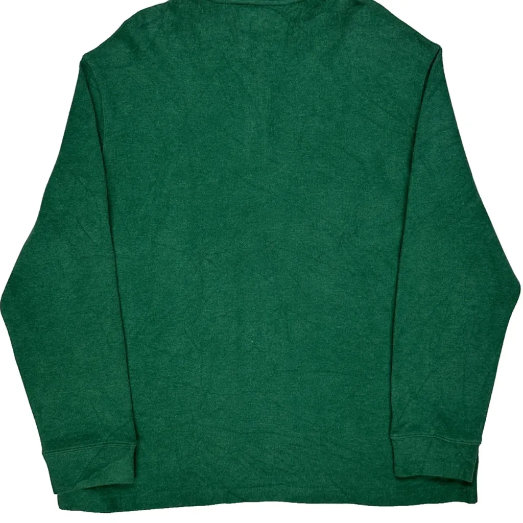 Polo By Ralph Lauren 1/4 Zip - XL Green Cotton - Image 6