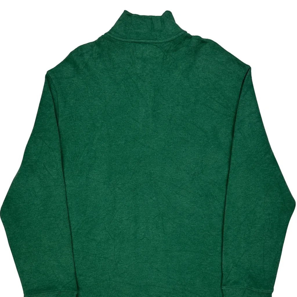 Polo By Ralph Lauren 1/4 Zip - XL Green Cotton - Image 7