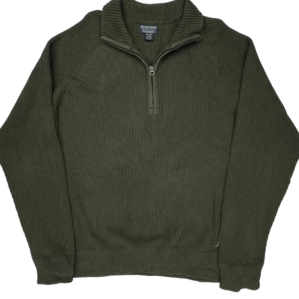 Polo By Ralph Lauren 1/4 Zip - 2XL Green Cotton - Image 4