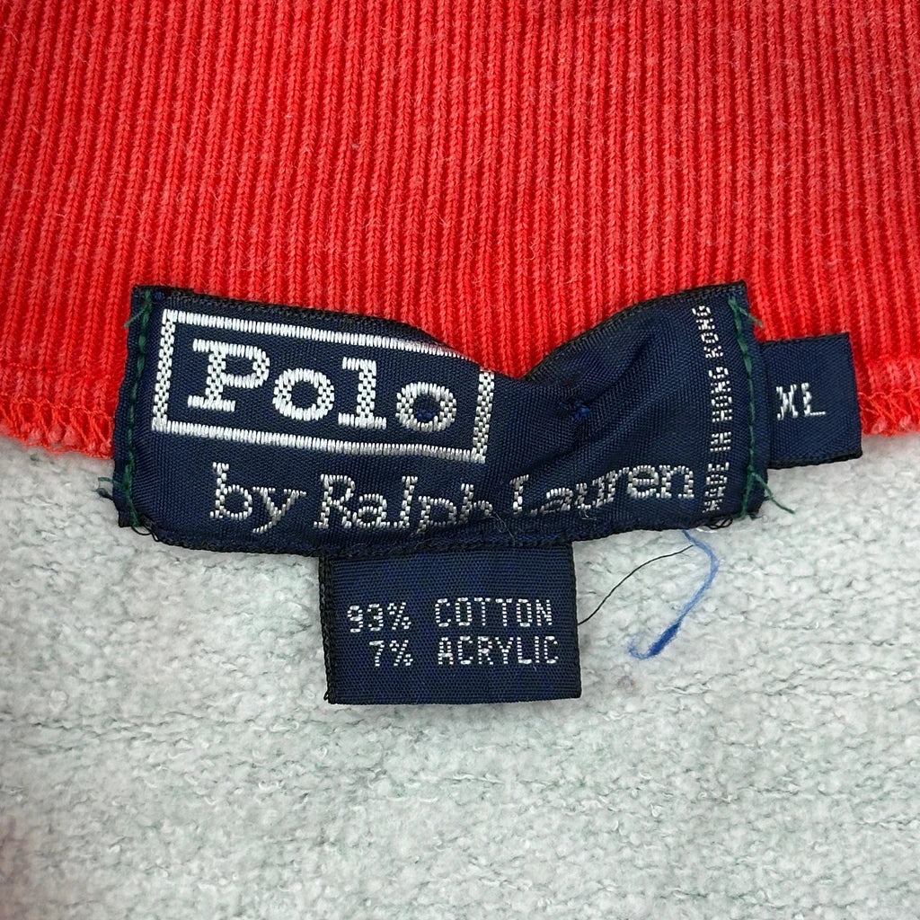 Polo By Ralph Lauren Striped 1/4 Zip - 2XL Green Cotton - Image 3