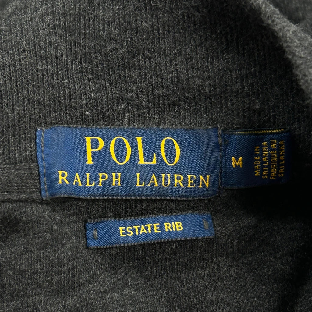 Polo By Ralph Lauren 1/4 Zip - Medium Grey Cotton - Image 3