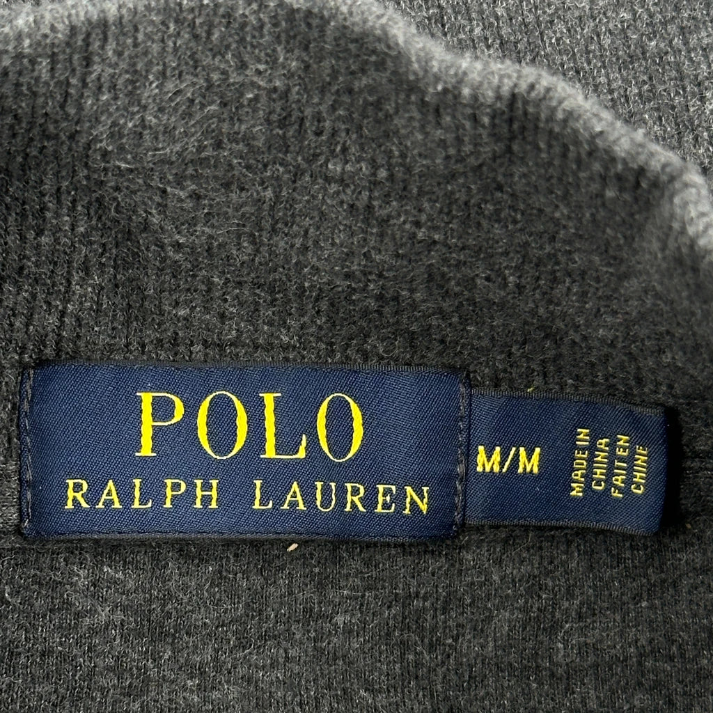 Polo By Ralph Lauren 1/4 Zip - Medium Grey Cotton - Image 3