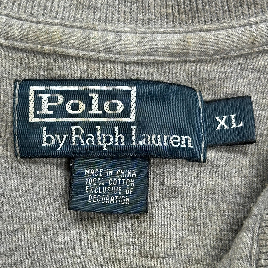 Polo By Ralph Lauren 1/4 Zip - XL Grey Cotton - Image 3
