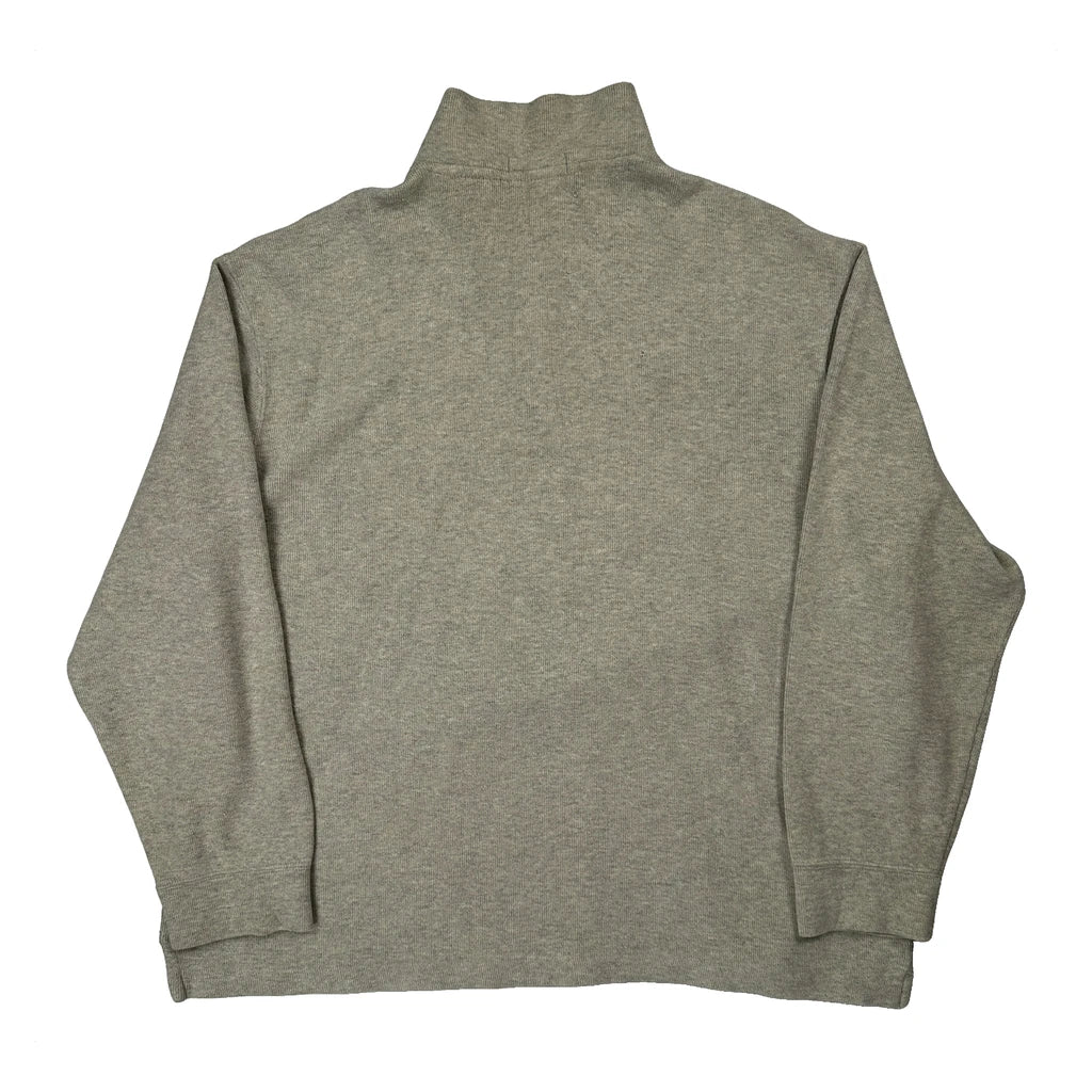 Polo By Ralph Lauren 1/4 Zip - XL Grey Cotton - Image 2
