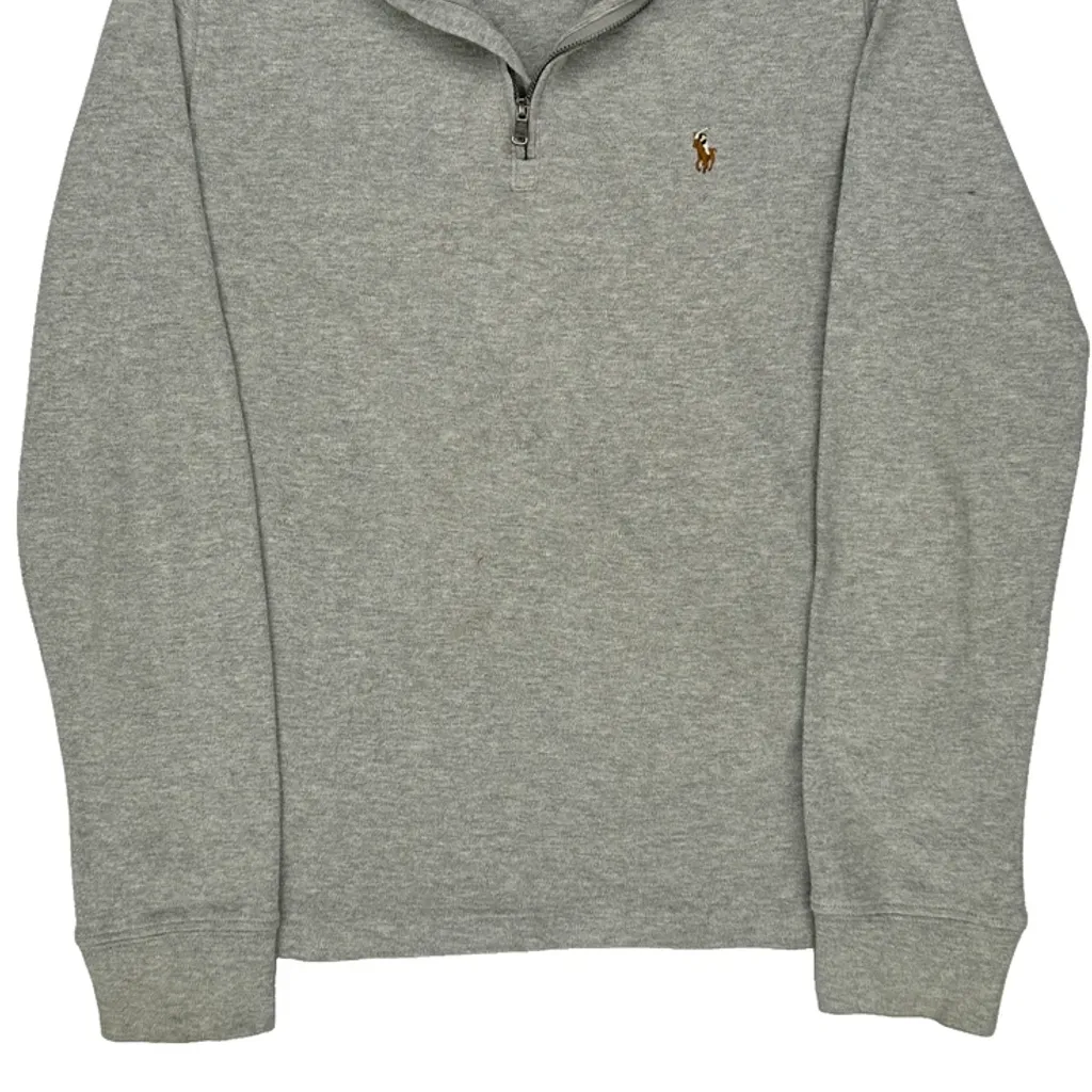 Polo By Ralph Lauren 1/4 Zip - XS Grey Cotton - Image 4